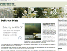 Tablet Screenshot of delicious-diet.com